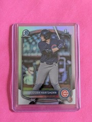 JOSIAH HARTSHORN 2025 BOWMAN DRAFT #BDC-21 CHROME REFRACTOR 1ST PROSPECT CUBS