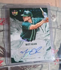 2018 Donruss Diamond Kings Signatures Matt Olson autograph auto 11/25 OAKLAND