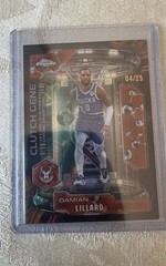 2025-26 Topps Chrome – Clutch Gene Damian Lillard #CG-5 Orange Refractor /25