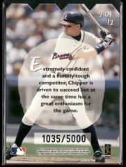 1997 Leaf Knot-Hole Gang #9 Chipper Jones /5000