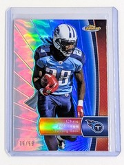 2012 Topps Finest Blue Refractor #41 Chris Johnson /99 Titans Color Match