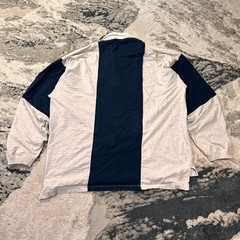 Vintage 1997 Rugby Shirt Mens XL Gray Navy Striped Dallas Cowboys Football NFL