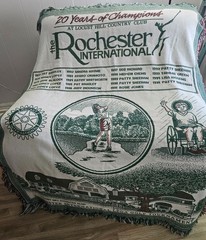 Rochester International LPGA Golf Woven Throw Blanket Locust Hill 20 Years Champ