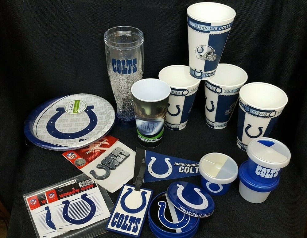 Indianapolis Colts Lot Of Collectibles, Party Supplies, NFL Football