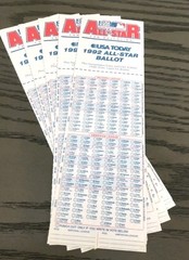 1992 MLB Baseball All-Star Game Voting Ballots Johnny Bench Promo Inside USA