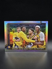 2025-26 Topps #280  Yes’Cers: Pacer Vets Lead Indy To Victory Rainbow Foilboard