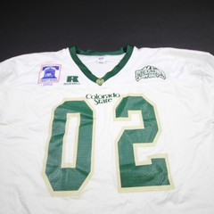 CSU Rams Russell Athletic Game Jersey – Football Men’s White Used 3XLT