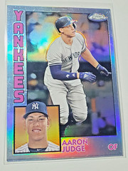 Aaron Judge 2019 Topps Chrome 1984 Design Silver Holo Refractor 84TC-1 card (B)