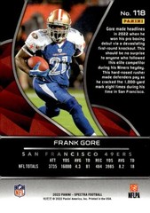 2022 Panini Spectra #118 Frank Gore