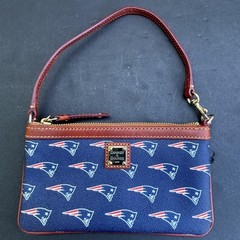 New England Patriots Purse Womens One Size Blue NFL Football Dooney & Bourke