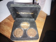 Highland Mint • Michael Jordan Three Coins • 1998 Central Division Champs •