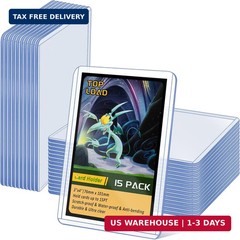 15 Pack Top Loads for Cards 3″x4″ Hard Plastic Card Sleeves Baseball Card Protec