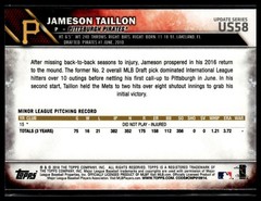 2016 Topps Update #US58 Jameson Taillon RC