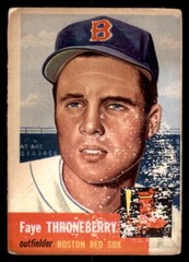 1953 Topps Baseball #49 Faye Throneberry PR (Filler)