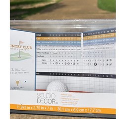 Studio Decor Golf Ball & Scorecard Display Case Clear Acrylic New