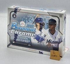 2022 Bowman Chrome Baseball Factory Sealed HTA Choice Box – 3 Autographs Witt