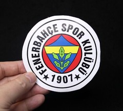 Turkish Super Lig Football Club Fenerbahce SK Round Logo Sticker