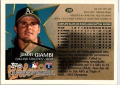 1996 Topps #210 Jason Giambi
