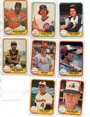 1981-1984 Fleer Lot. 375+ cards, almost 50 HOFers. No creases, or duplicates!