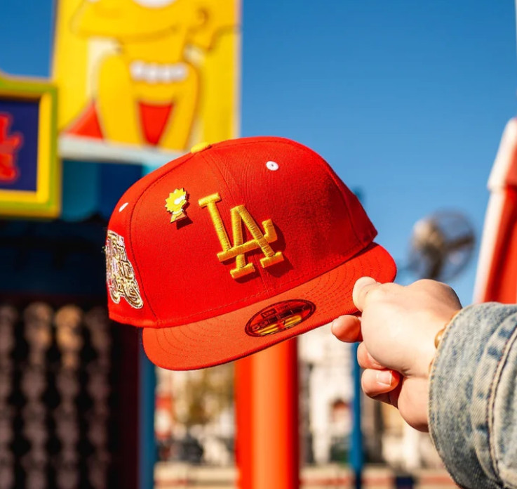 New Era Los Angeles Dodgers Simpsons Pack 59FIFTY Hat 75th WS Patch Size 7 1/8