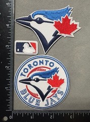 TORONTO BLUE JAYS LOT SET OF 3 MLB BASEBALL IRON ON PATCHES