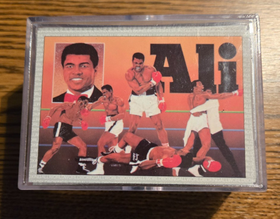 VINTAGE 1991 AW ALL WORLD BOXING CARDS Complete Set W/ GOLD MUHAMMAD ALI #69!!