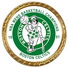 Tribute Coin Boston Celtics 5 Coin Set NBA Basketball Champion