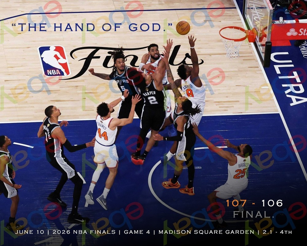 OG Anunoby Tip Glossy 16×20 Poster 2026 NBA Finals “Hand of God” New York Knicks