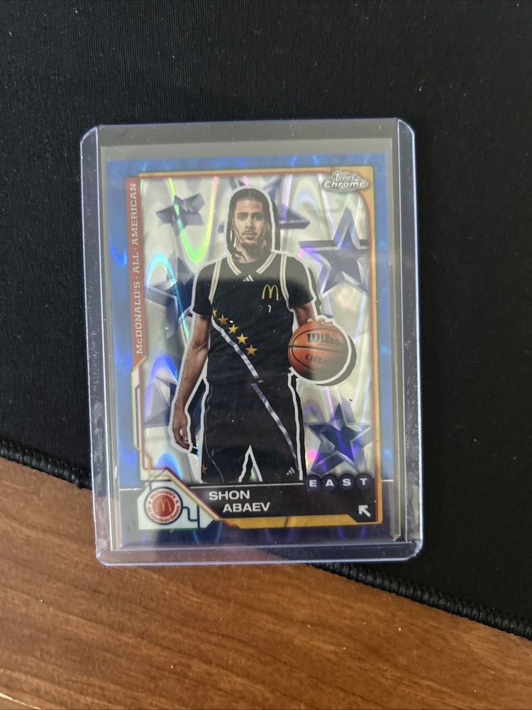 2025 Topps Chrome McDonald’s All American BLUE RayWave #1 Shon Abaev, East