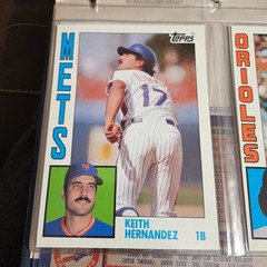 Keith Hernandez Mets 1984 Topps Super 5×7 #26
