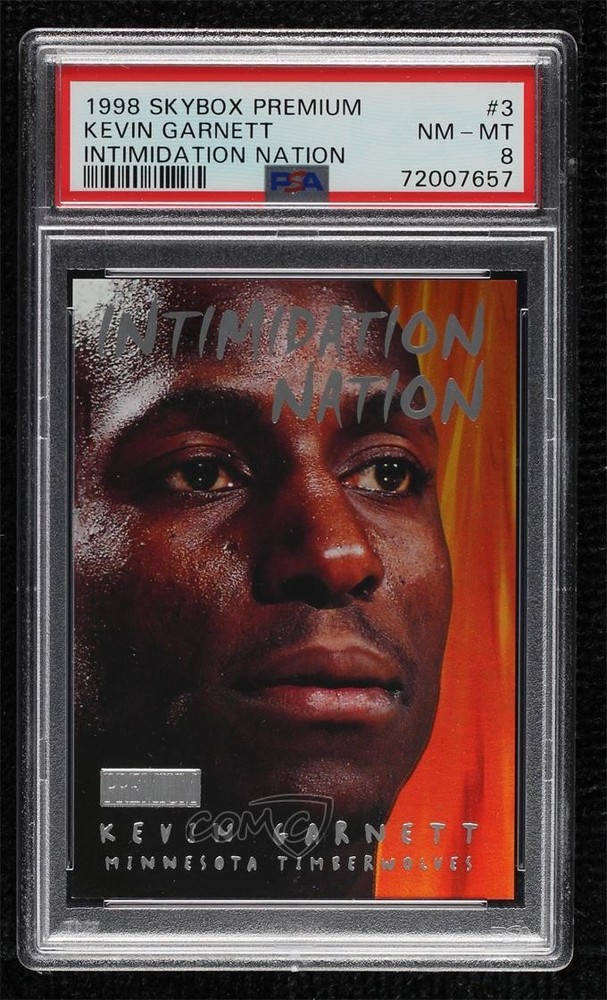 1998-99 Skybox Premium Intimidation Nation Kevin Garnett #3IN HOF 0bk3