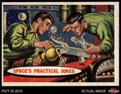 1957 Topps Space #22 Space’s Practical Jokes DOUBLE-PRINT 6 – EX/MT