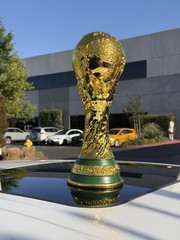World Cup Trophy Replica 14.2in 2LB Gold Soccer Championship Award Display Decor