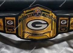 Custom Green Bay Packers Championship Belt Adult Size 2mm Brass