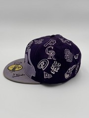 New Era 59FIFTY MLB “Batter Up” “All Over” Team Logos Cap, Fitted Size: 7 1/8