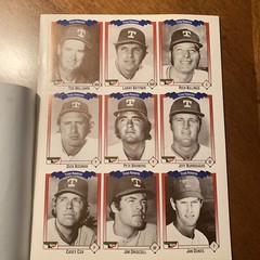 1993 Keebler Minyard All-Time Texas Rangers Card Series #1 Book w/Ted Williams