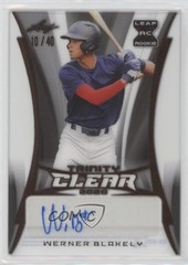2020 Leaf Trinity Clear 10/40 Werner Blakely #CA-WB1 Auto 0st9