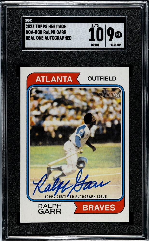 2023 Topps Heritage High Number – Real One Autographs #ROA-RGR Ralph Garr (AU)