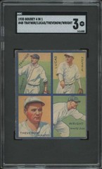 1935 GOUDEY 4-IN-1 PIE TRAYNOR 4B VG LUCAS THEVENOW WRIGHT SGC 3 PIRATES