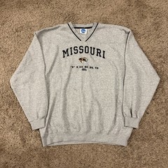 Vintage 2000s NCAA Missouri Tigers College Crewneck Sweater-Size XL
