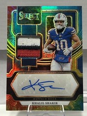 2023 Panini Select Signature Patch Khalil Shakir Tie-Dye 4 Color Patch 15/25