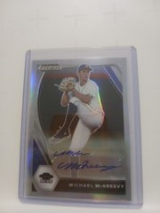 2021 Cardinals Michael Mcgreevy Prizm Draft Picks Silver Auto Card