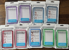 GradedGuard Multicolor Plastic Card Holders for CGC Graded Cards Lot of (9)