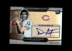 2010 Topps Platinum Rookie Autograph #51 Dan LeFevour RC 931/1225 Chicago Bears