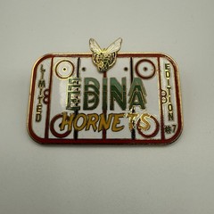 Vtg 80s Edina Hornets Hockey Limited Edition #7 Pin Minnesota HS Minors RARE