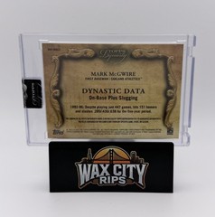 2021 Topps Dynasty Mark McGwire Patch Auto /10 A’s