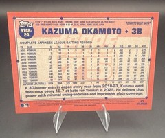 2026 Topps Chrome Kazuma Okamoto Rookie RC #91CB-24 Blue Jays 75th Anniversary