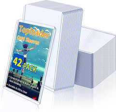 3 X 4 Card Sleeves Top Loaders for Cards 42 Count Baseball Card Protectors
