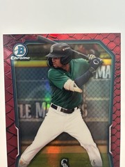 2025 Bowman Chrome Prospect Kendry Martinez BCP-89 Red Reptillian Refractor 2/5