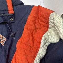 Vintage Syracuse Starter Hooded Jacket Full-zip XL Blue Orange White